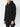 Balmain Black Contrast-Panel Wool-Blend Longline Hoodie