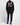 Off-White Black Floral Embroidered Arrows Sweatshirt Dress