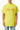 Balenciaga Yellow Distressed Darkwave Logo Oversized T-Shirt