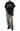 Balenciaga Black Distressed Skater Logo Oversized T-Shirt