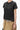 Alexander Wang Black Acid Wash Embossed Logo Shrunken T-Shirt