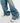 Balenciaga Blue Denim Paris 90's Logo Distressed Hi-Top Trainers