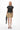 Alexander Wang Black Acid Wash Embossed Logo Shrunken T-Shirt