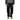 Saint Laurent Paris Black Crinkle High-Waisted Wide-Leg Jeans