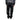 Saint Laurent Paris Black Crinkle High-Waisted Wide-Leg Jeans