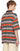Martine Rose Orange Green Striped Embroidered Logo Polo