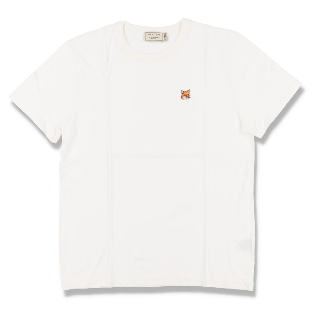 Maison Kitsune White Fox Head Patch T-Shirt