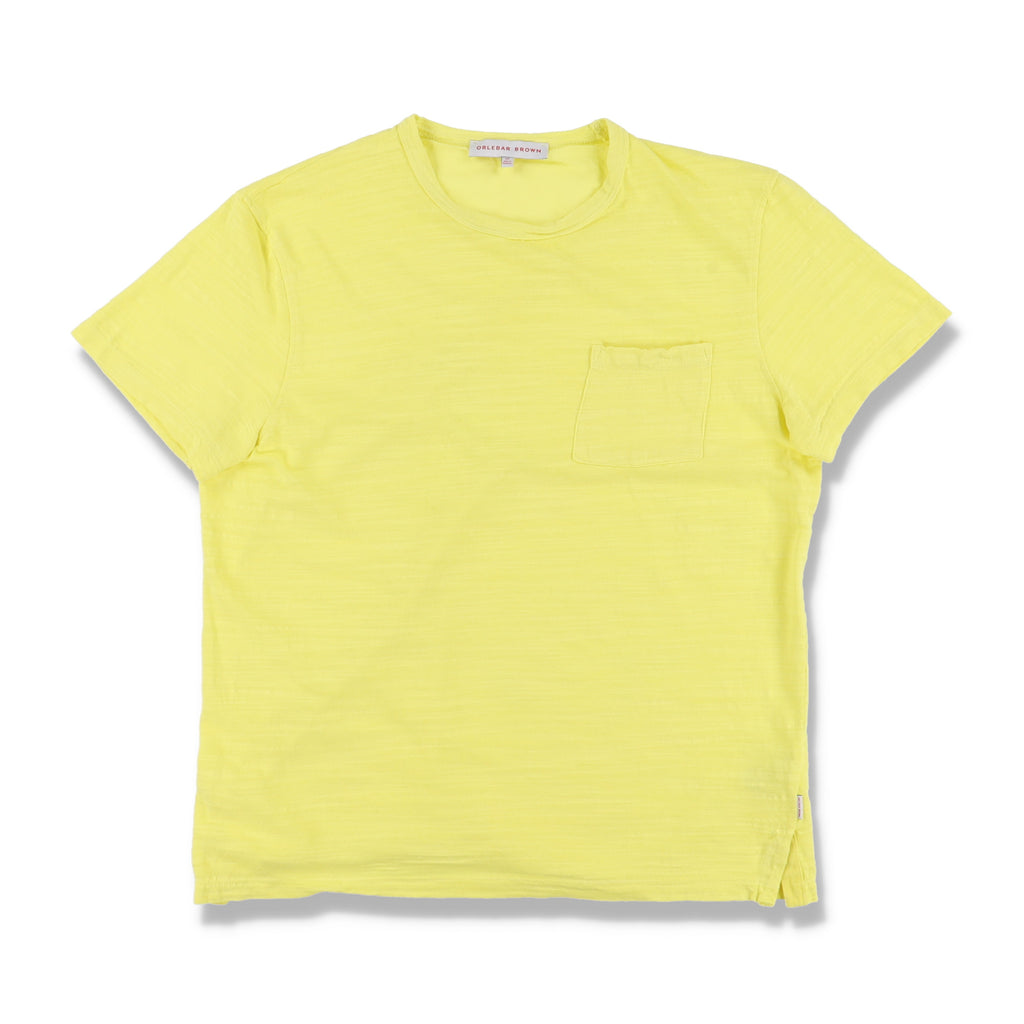 Orlebar Brown Yellow Sammy II Garment-Dyed Slub Cotton T-Shirt