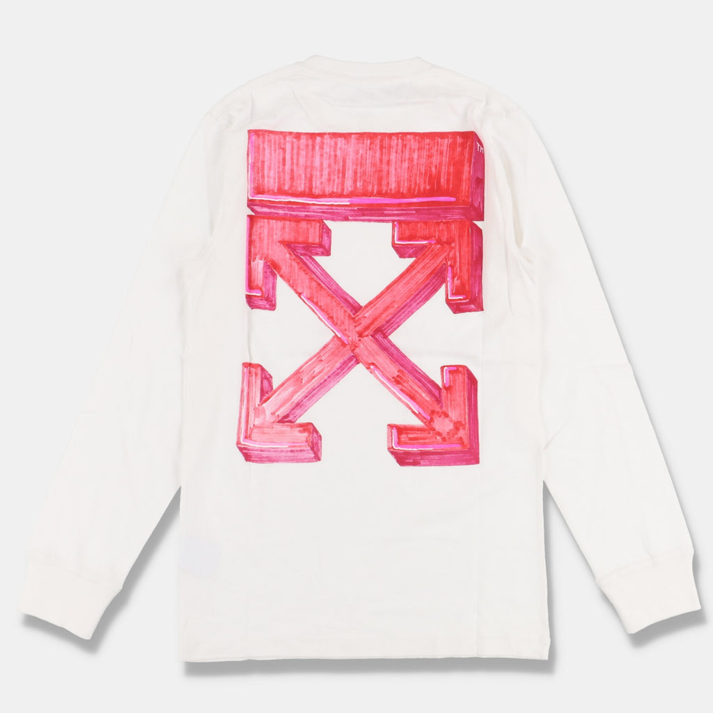 Off white pink long sleeve Clearance