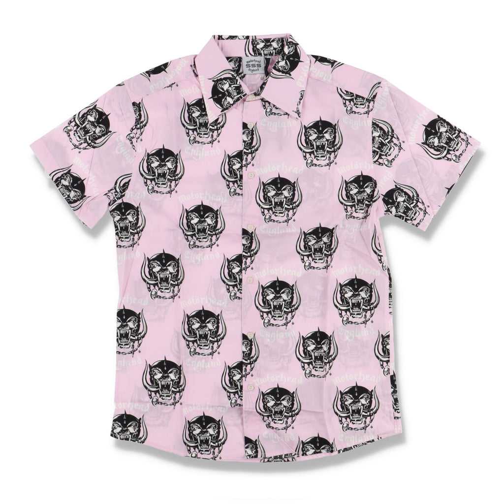SSS World Corp x Motorhead Pink Snaggletooth Short Sleeve Shirt