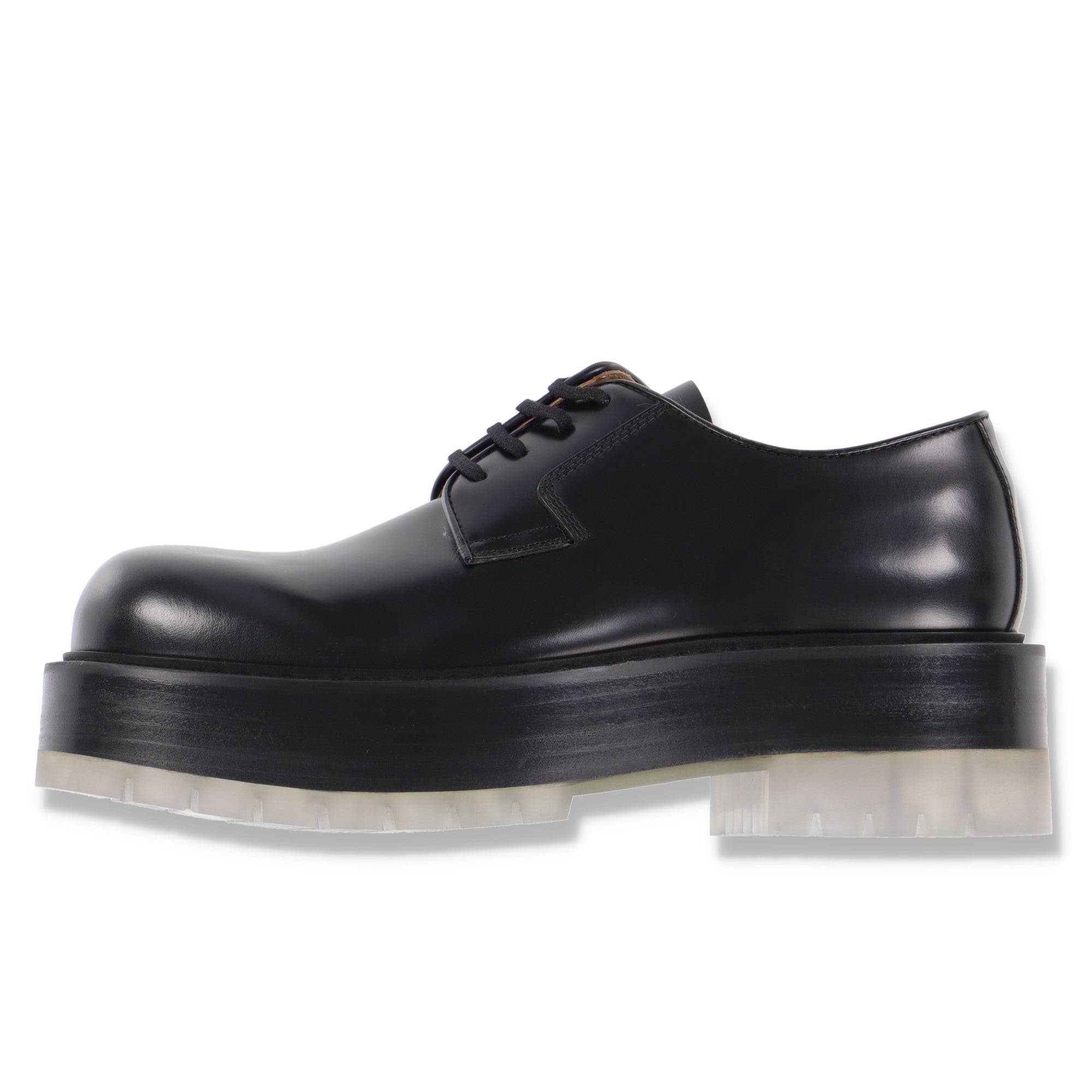 Bottega Veneta Black Stilt Platform Leather Shoes – Balewink