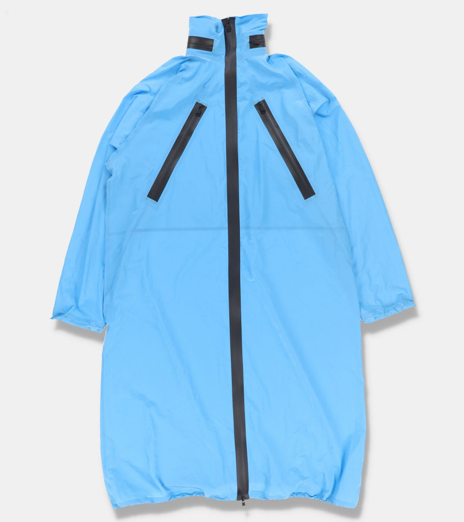 Bottega Veneta Blue Tech Nylon Waterproof Parka