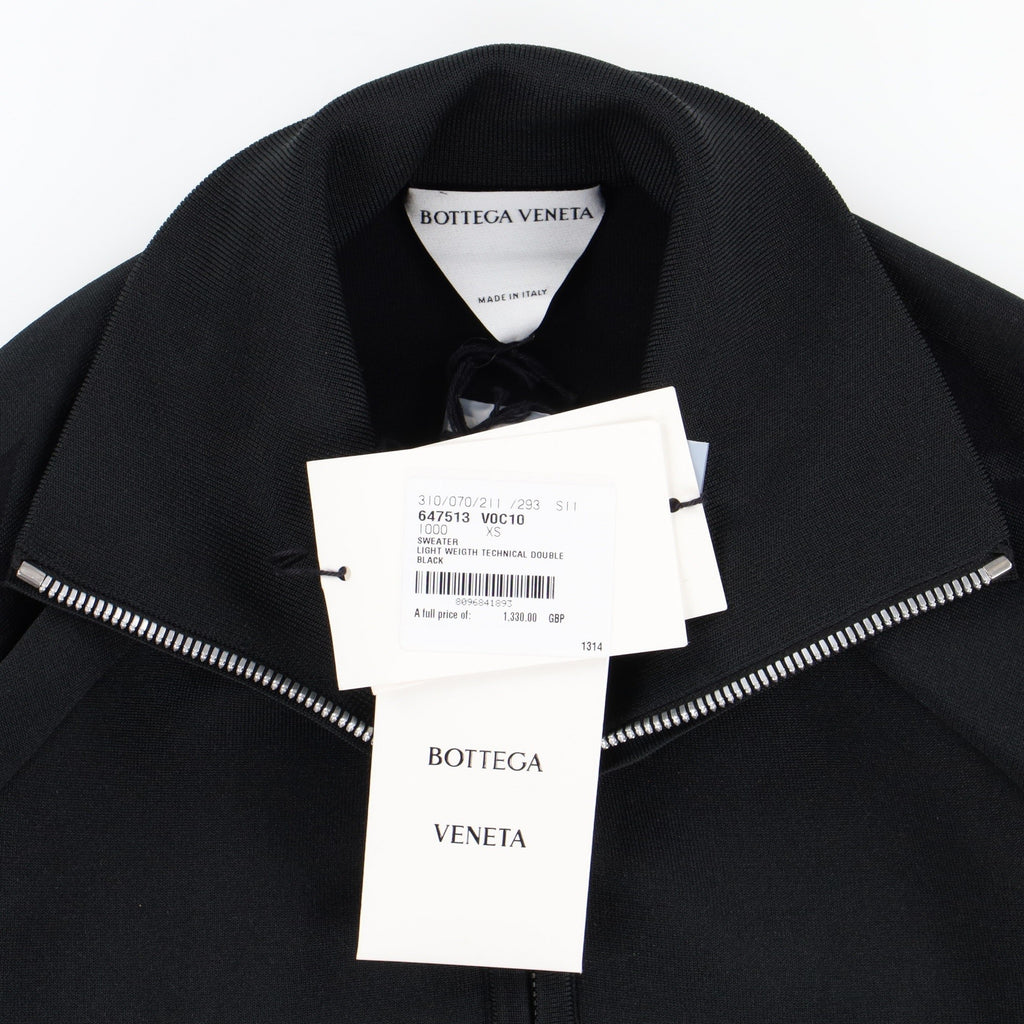 Bottega Veneta Black Chevron-Trimmed Track Jacket – Balewink