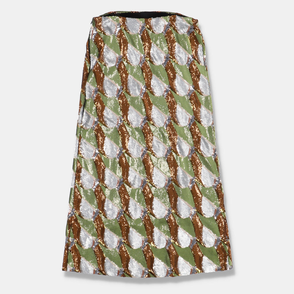 Bottega veneta viscose discount sequined midi dress