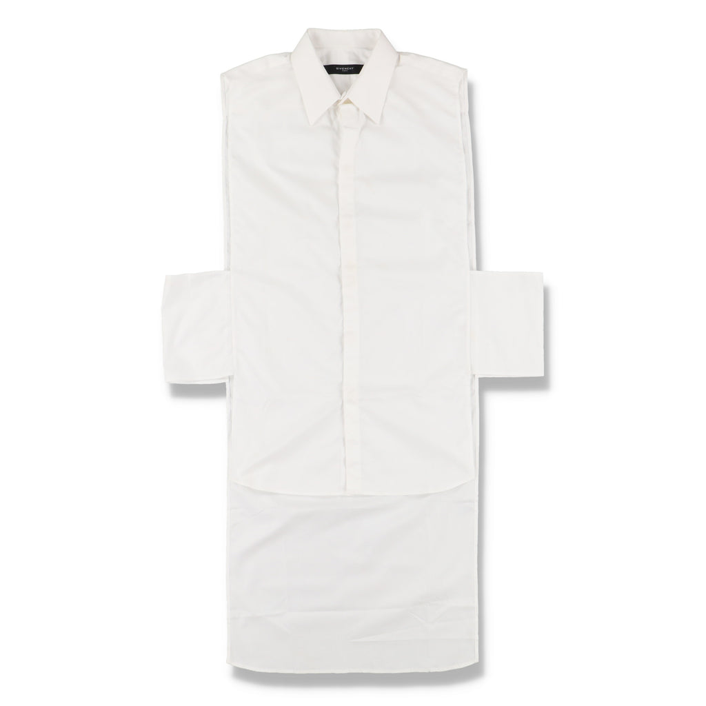 Givenchy White Sleeveless Long Shirt