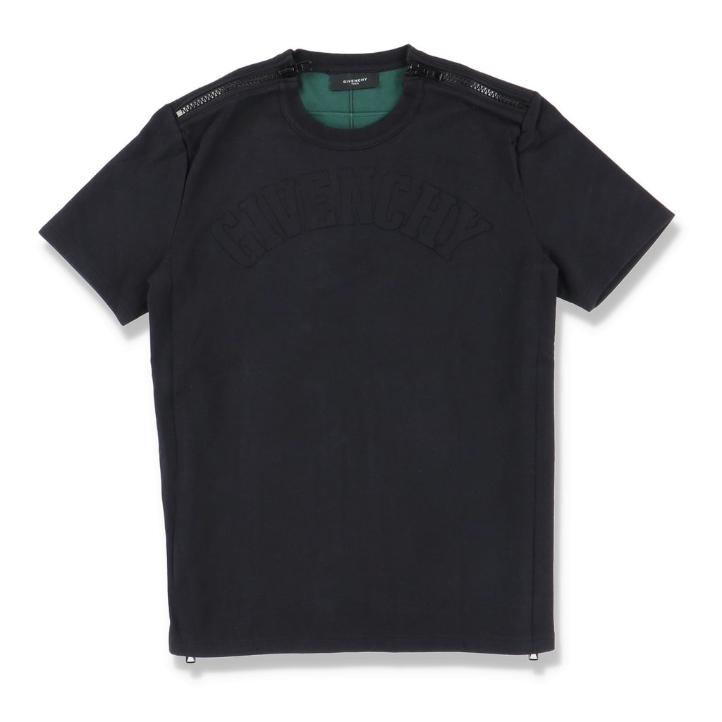 Givenchy 1 of 1 Black Arch Logo Zipped T-Shirt