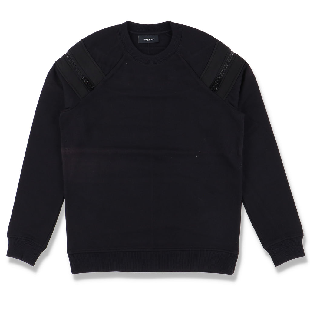 Givenchy Black Zip Detail Sweatshirt