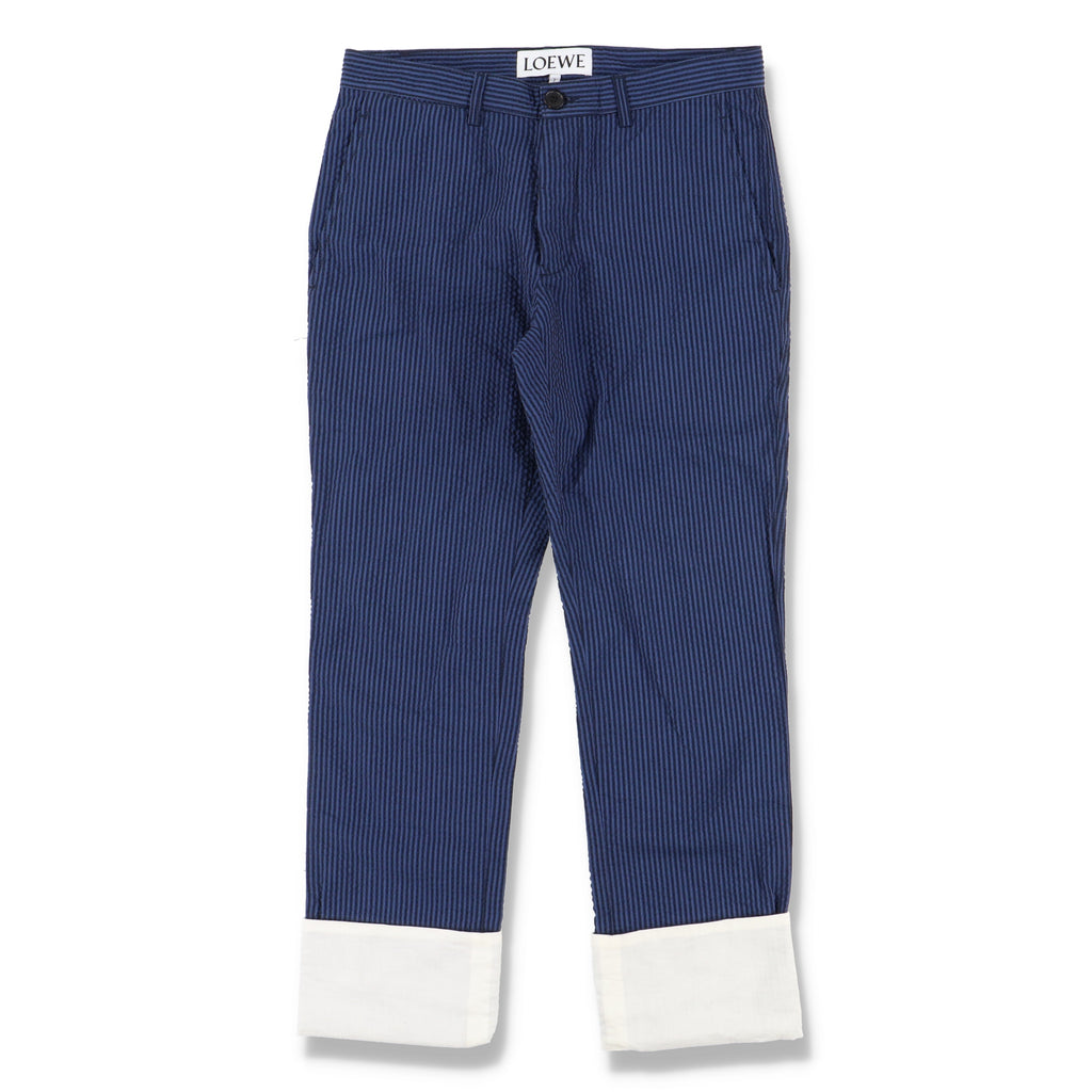 Loewe Blue Pinstriped Fisherman Trousers