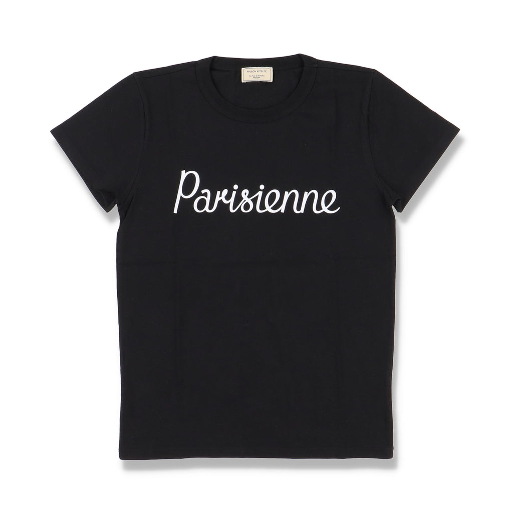 Maison Kitsune Black Parisienne Print T-Shirt
