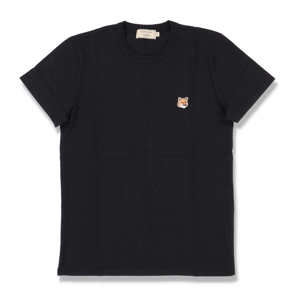 Maison Kitsune Black Fox Head Patch T-Shirt