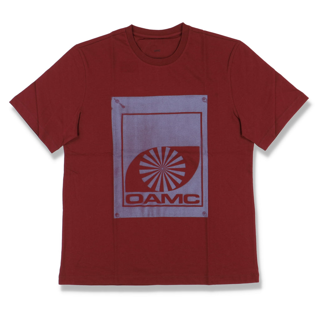 Oamc Burgundy Eye Logo T-Shirt