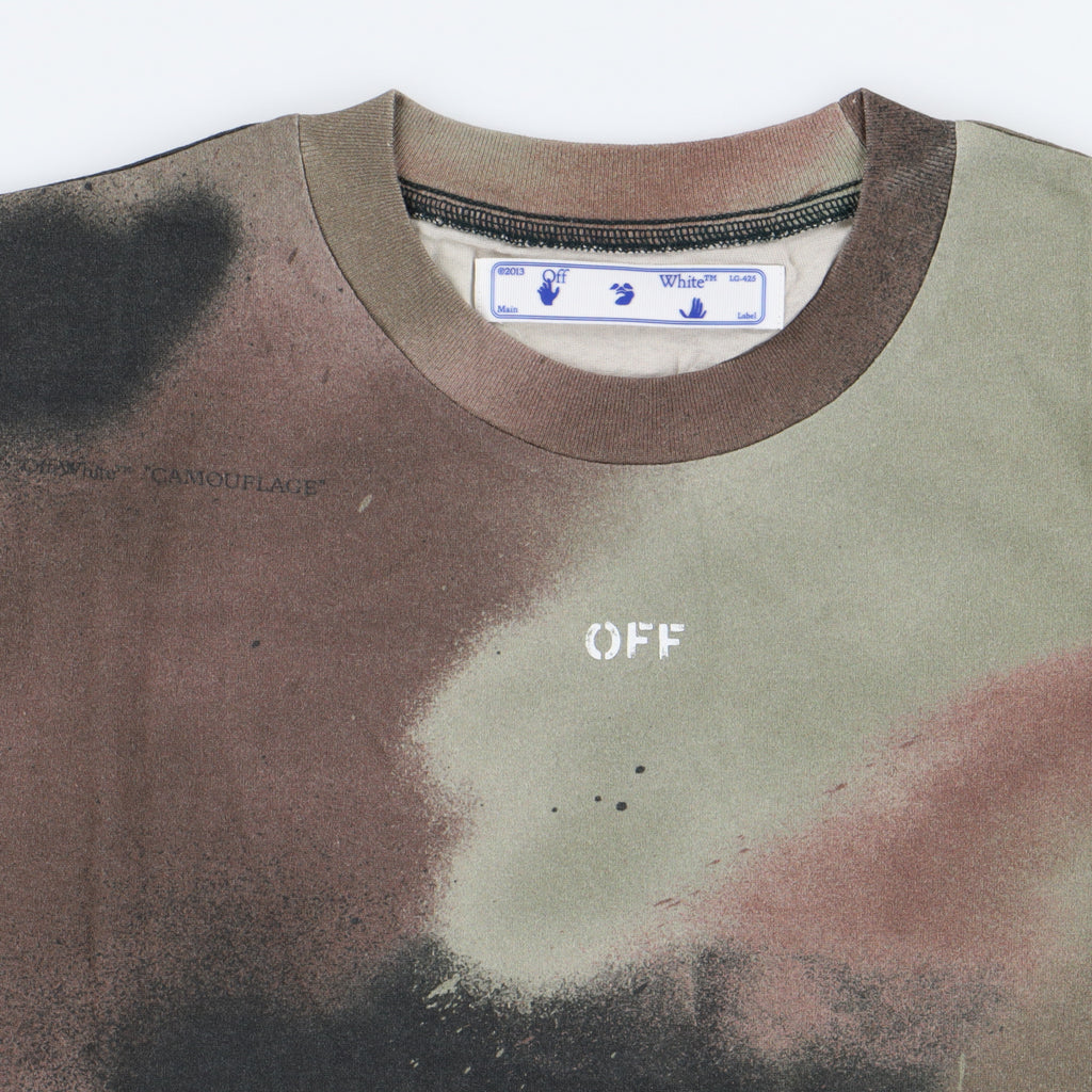 Off white t outlet shirt camo