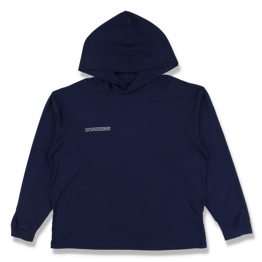 Pangaia Navy Blue Loungewear Hooded Top