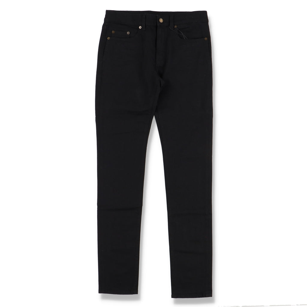 Saint Laurent Paris D03 Black Low-Rise Skinny Jeans