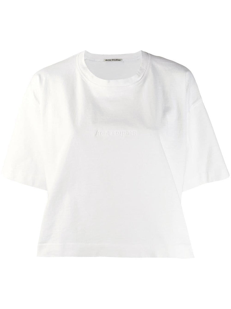 Acne Studios White Cylea Embossed Logo T-Shirt – Balewink