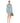 Givenchy Blue Logo Belted Denim Mini Dart Dress