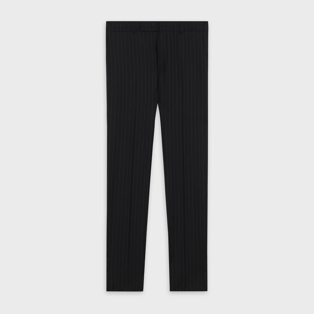 Celine Black Classic Trousers with Tennis Stripes